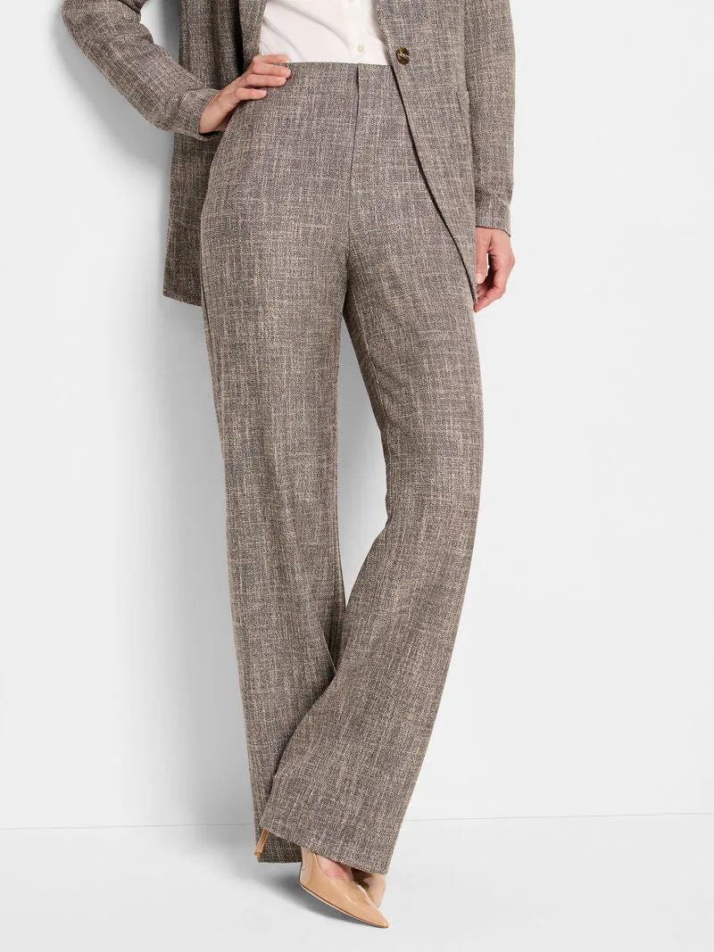 30.5 Lenox Wide Leg Tweed Pant