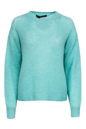 360 Cashmere - Seafoam Green Knit Crewneck Sweater Sz M
