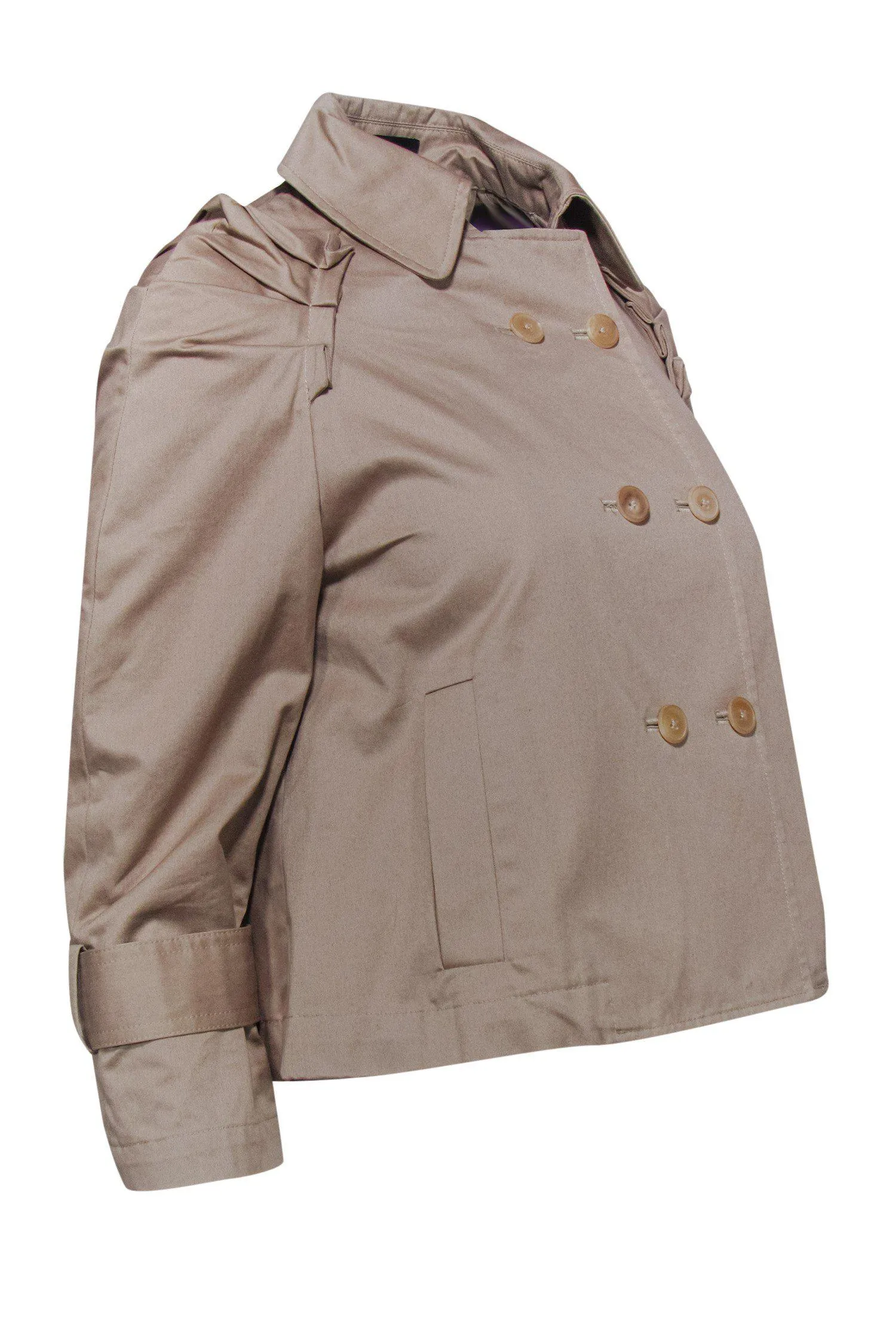 Alexander Wang - Khaki Cotton Double Breasted Jacket Sz 2