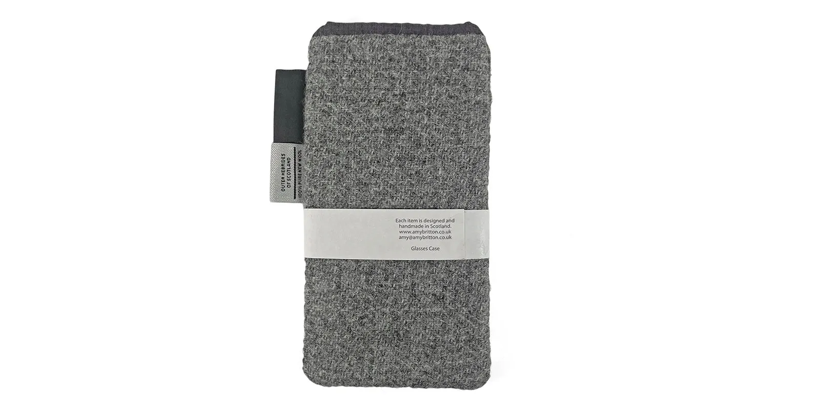 Amy Britton Landscape Harris Tweed Heather Purple Soft Case