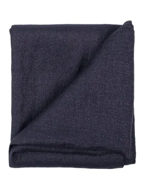 Anthracite Cashmere Silk and Lurex Scarf