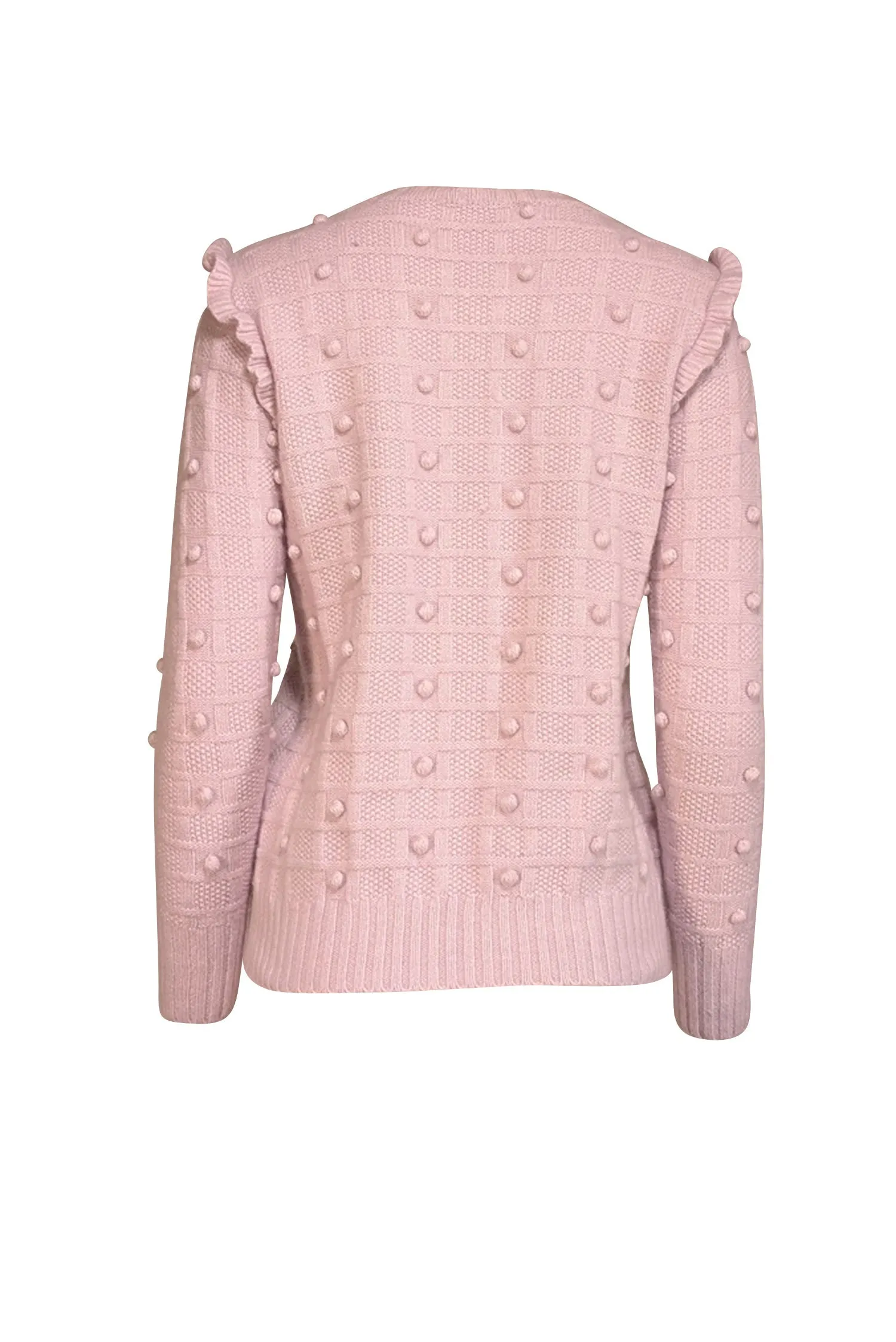 Autumn Cashmere - Lilac Textured Cashmere & Wool Blend Sweater Sz M