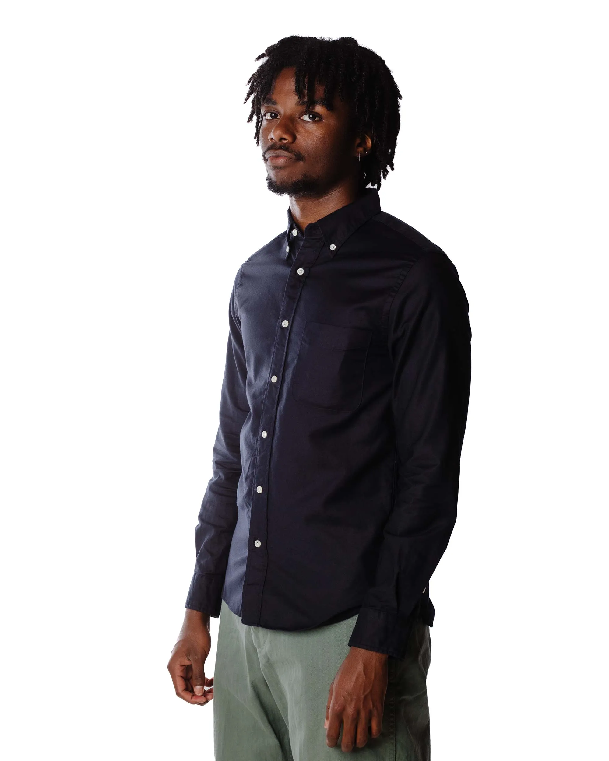 Beams Plus B.D. Colour Oxford Navy
