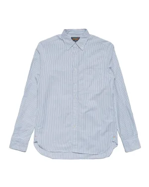 Beams Plus B.D. Oxford Candy Stripe Blue