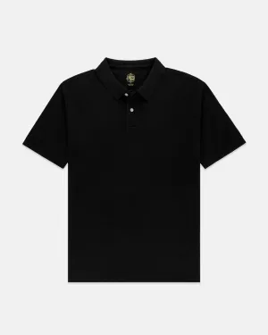 BLACK SOLID PIQUE POLO - CLASSIC FIT