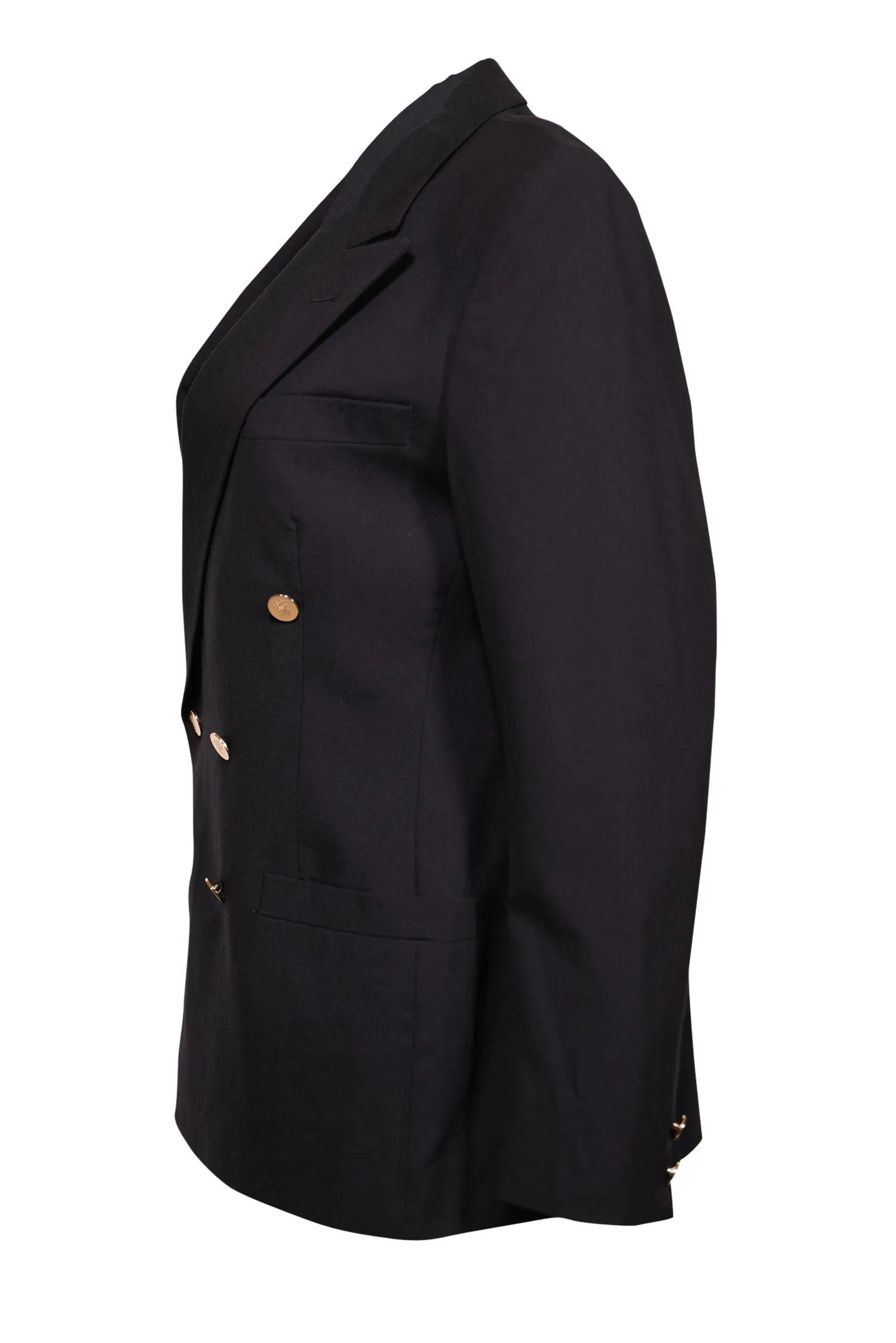 Burberry - Black Double Breasted Blazer Sz M