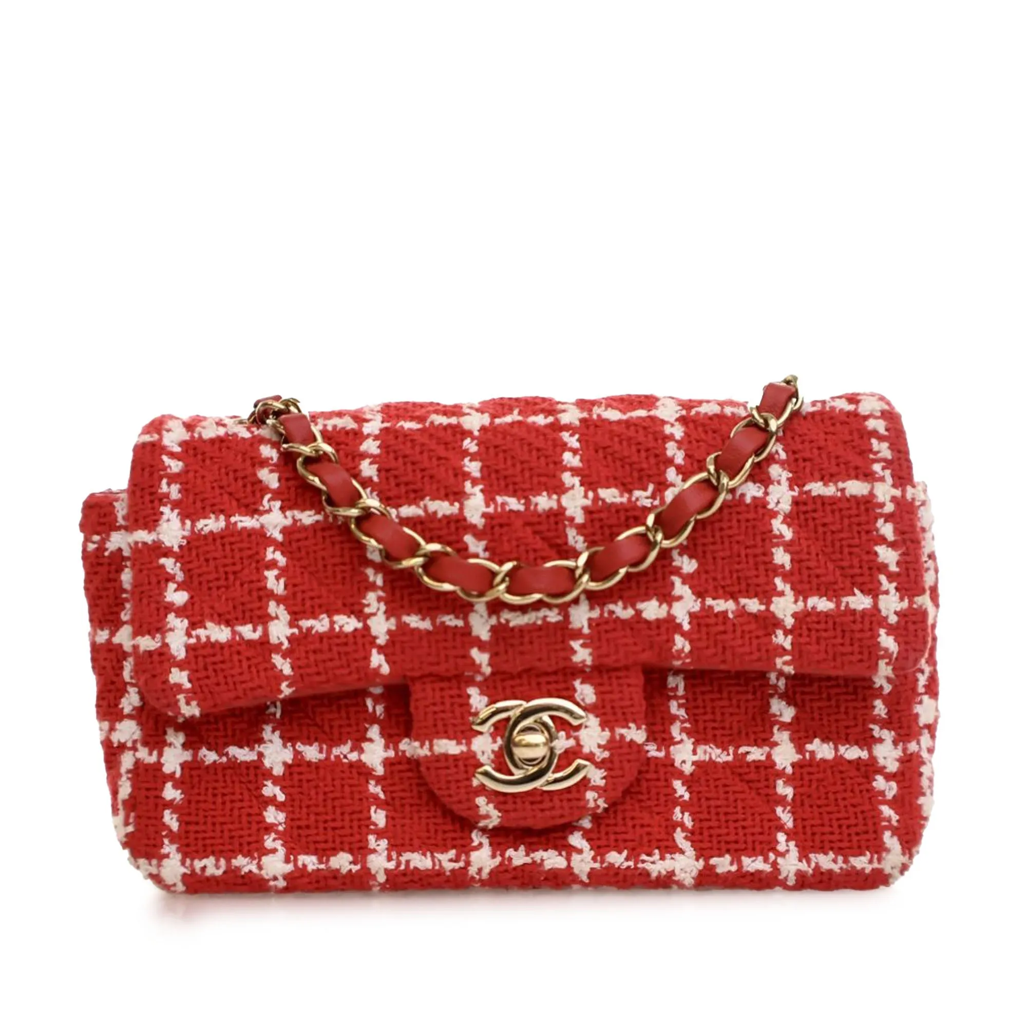Chanel Mini Rectangular Classic Tweed Flap
