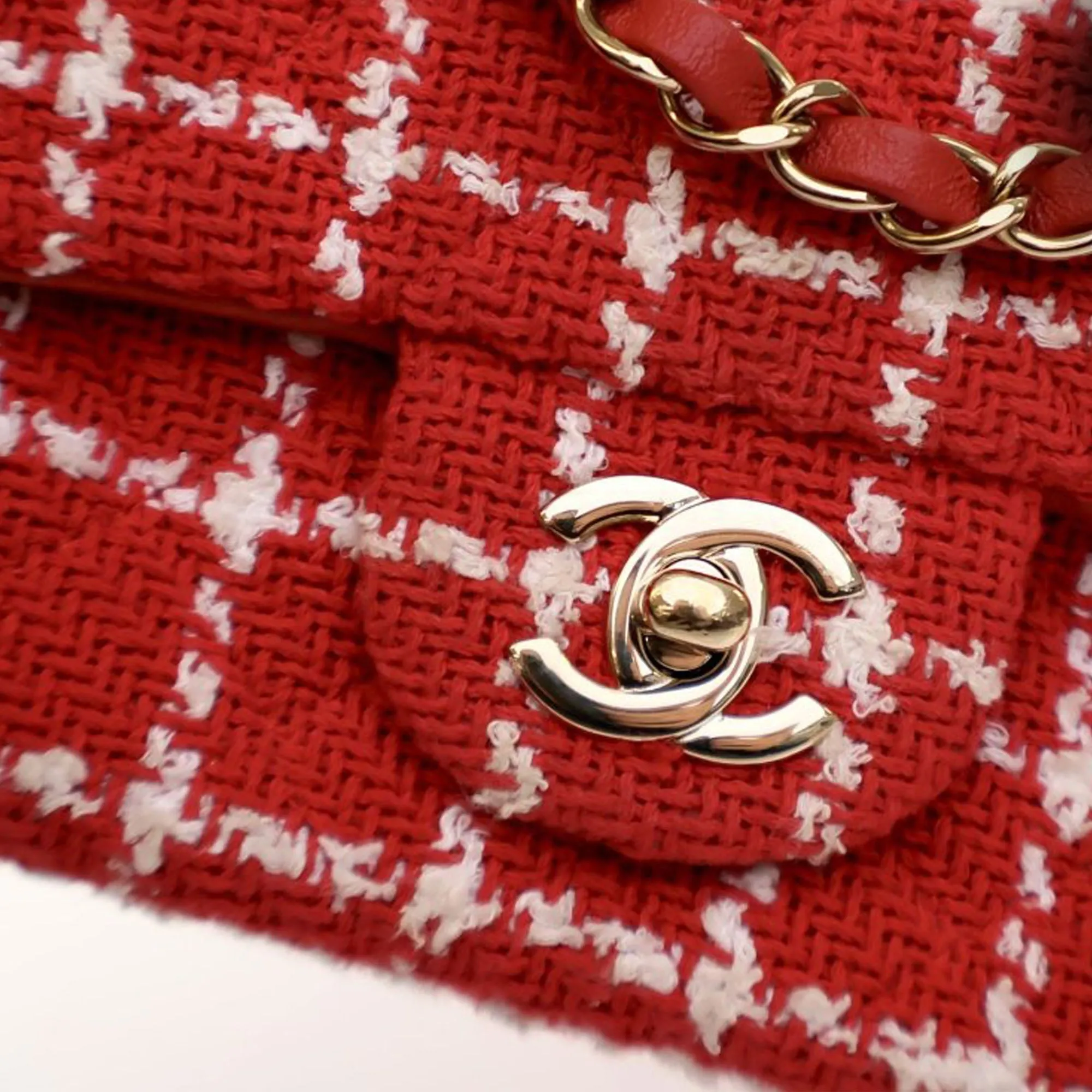 Chanel Mini Rectangular Classic Tweed Flap