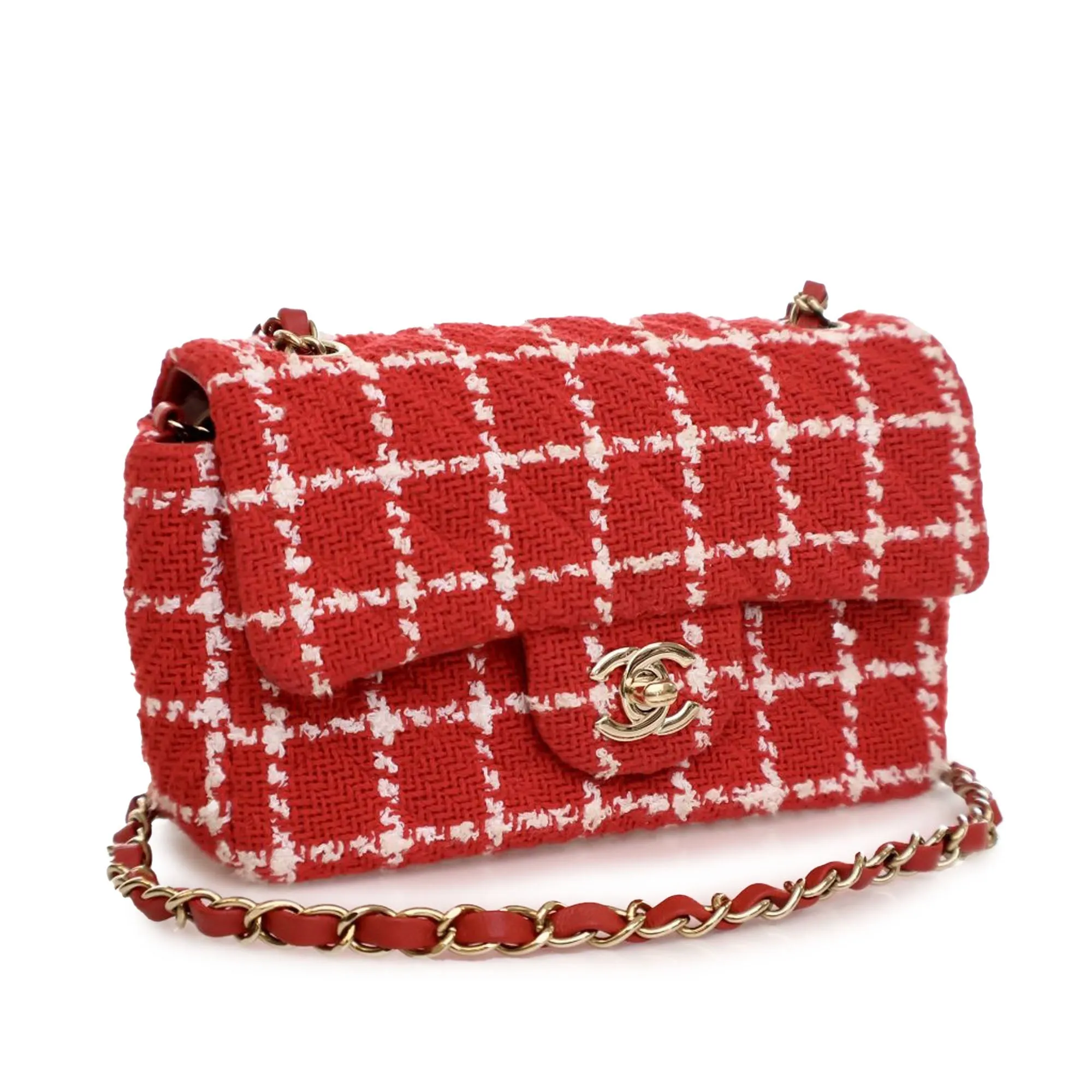 Chanel Mini Rectangular Classic Tweed Flap