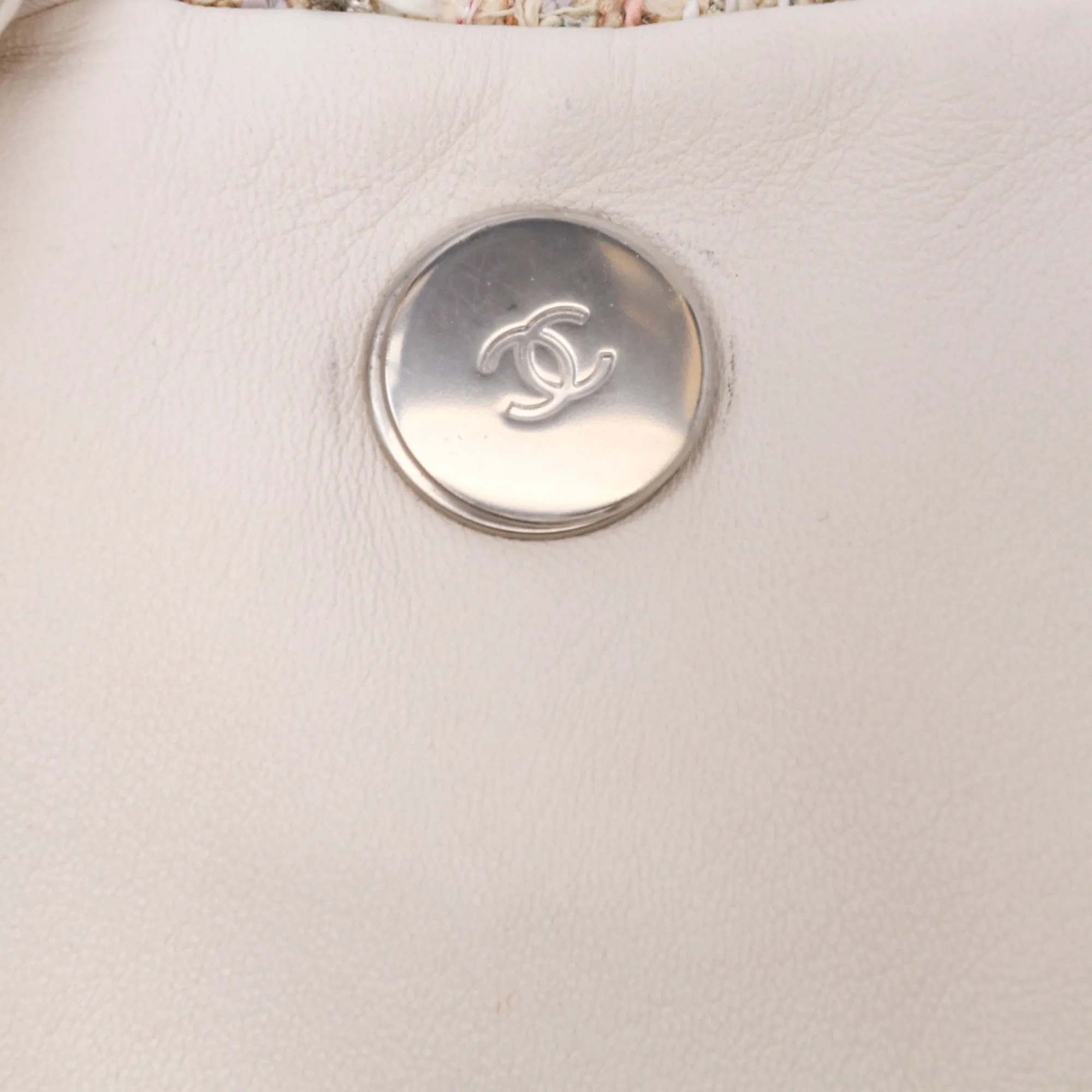 Chanel Quilted Lambskin and Tweed Elegant Trim Flap