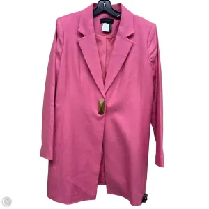 Coat Peacoat By Donna Karan In Pink. Size: 14