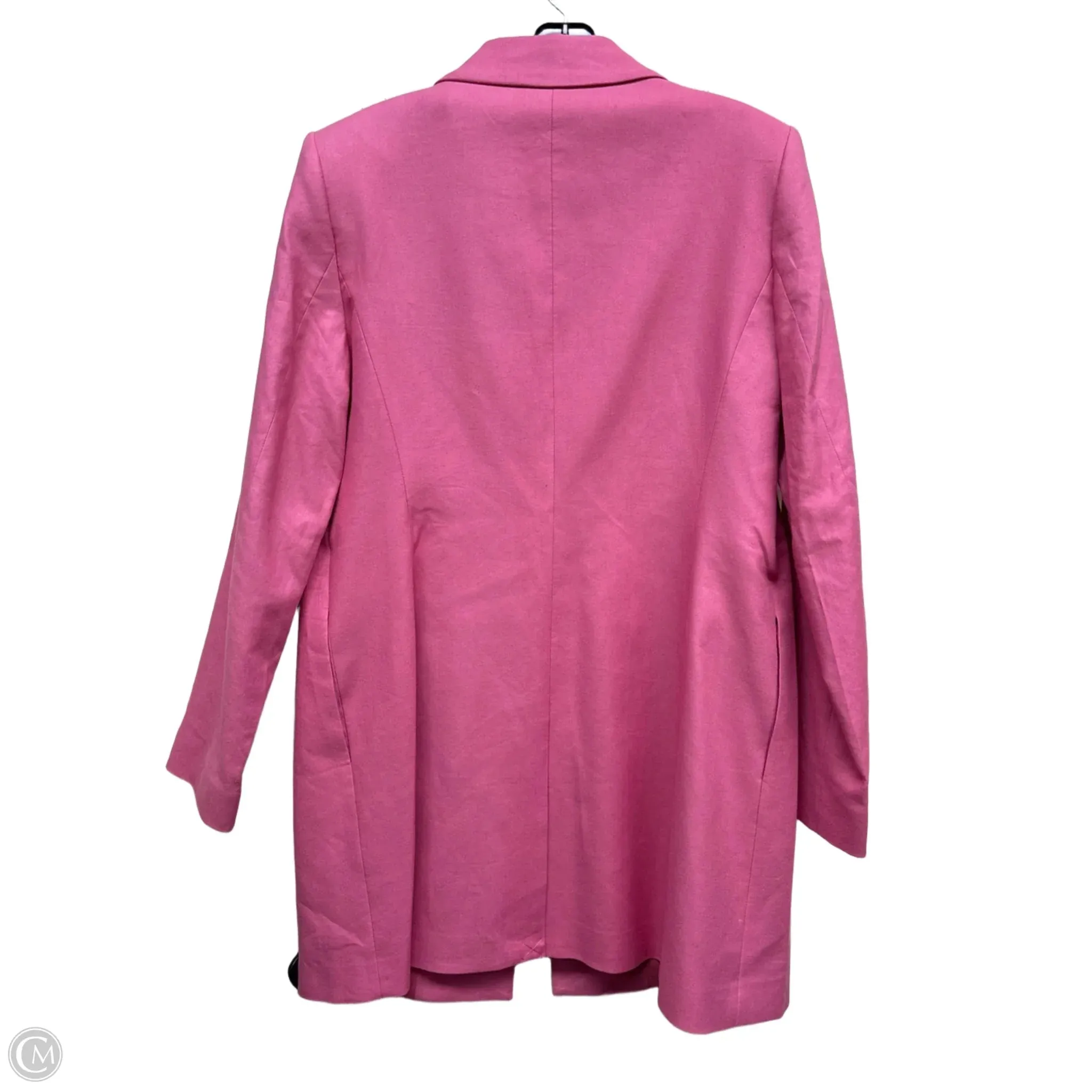 Coat Peacoat By Donna Karan In Pink. Size: 14