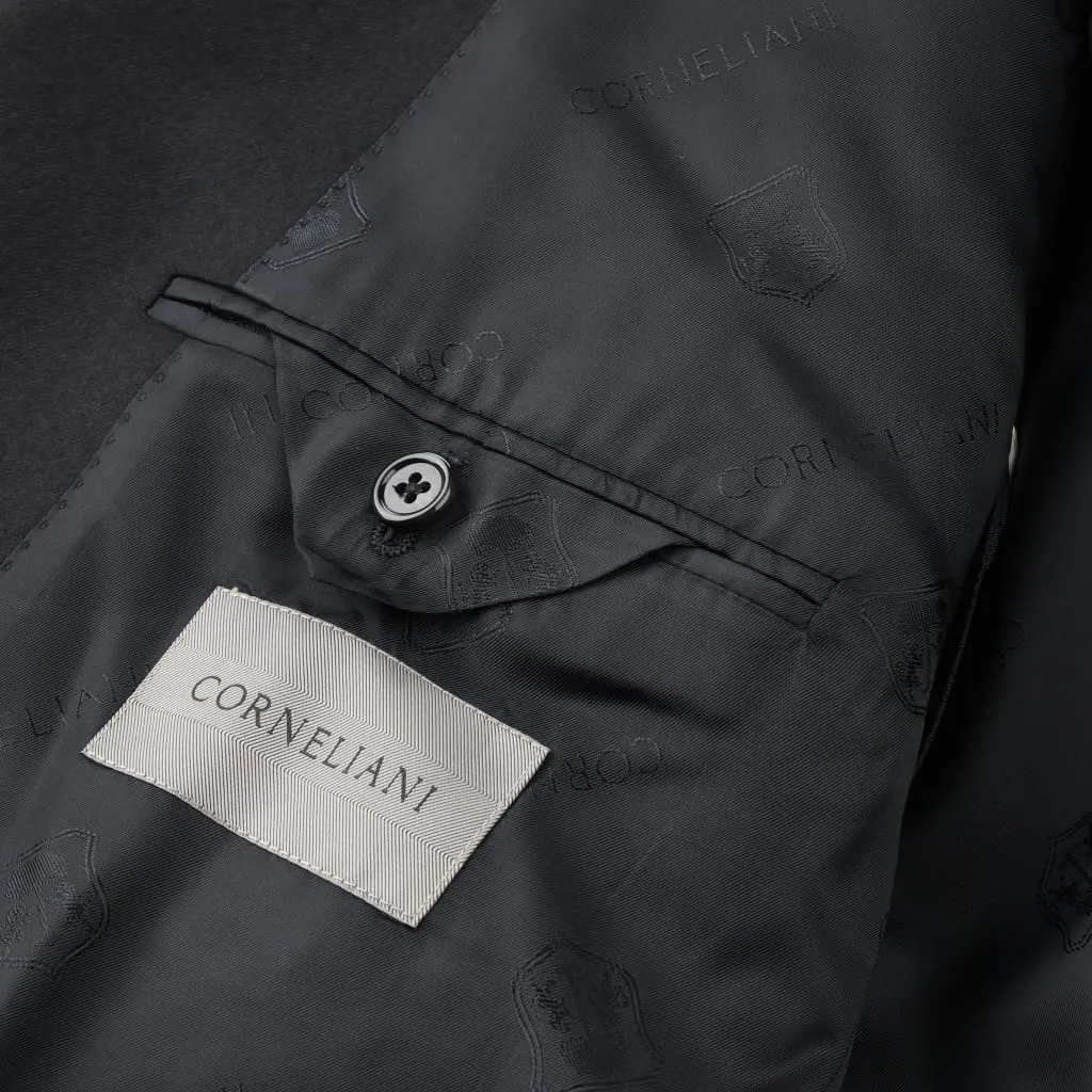 CORNELIANI Double Breasted Academy Wool Suit BLACK REG