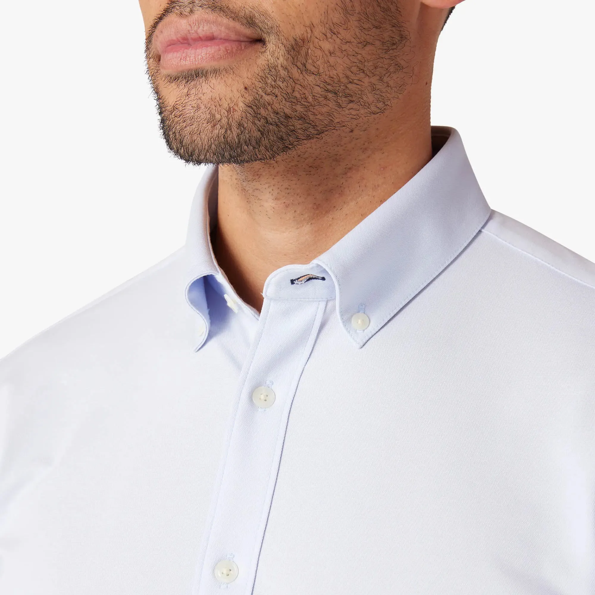 Ellis Oxford Dress Shirt - Sky Blue Solid | Mizzen   Main