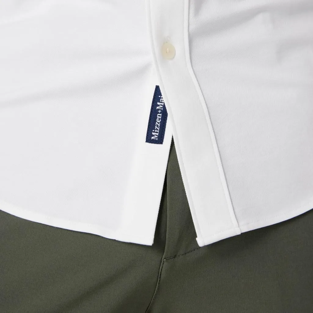 Ellis Oxford Dress Shirt - White | Mizzen   Main