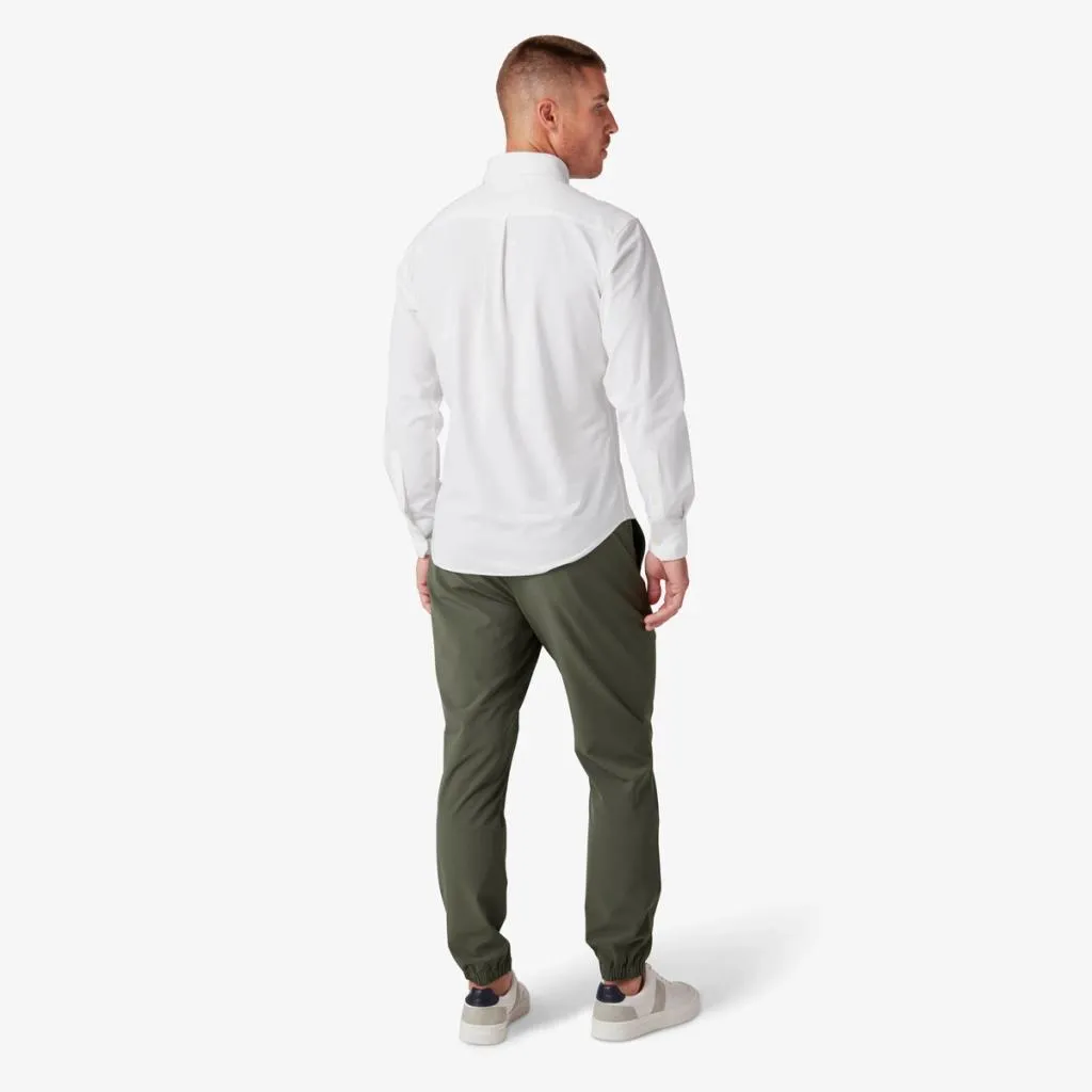 Ellis Oxford Dress Shirt - White | Mizzen   Main