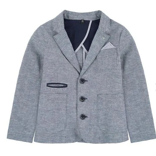 Emporio Armani Boys Linen 2 Piece Suit
