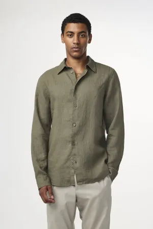 Enzo Linen Shirt - Caper | NN.07
