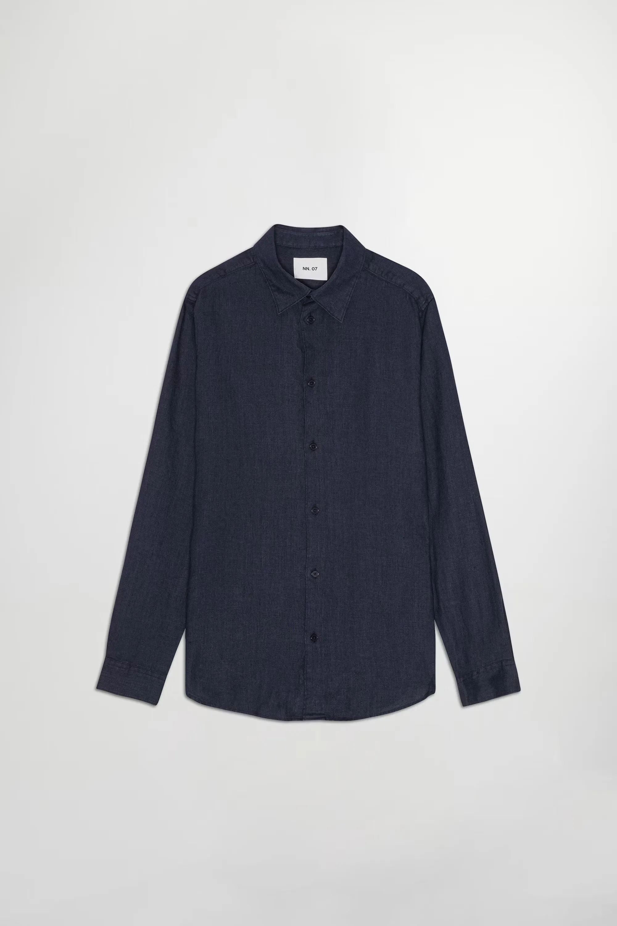 Enzo Linen Shirt - Navy Blue | NN.07