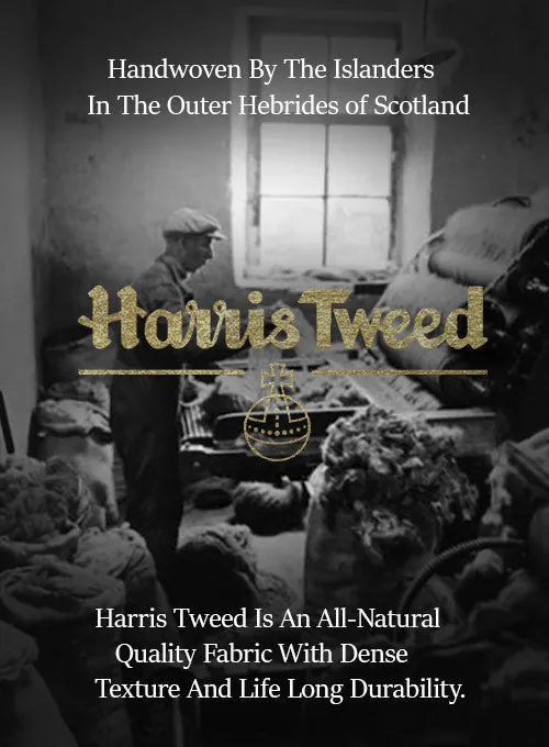 Harris Tweed Russet Houndstooth Pants