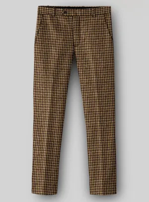 Harris Tweed Russet Houndstooth Pants