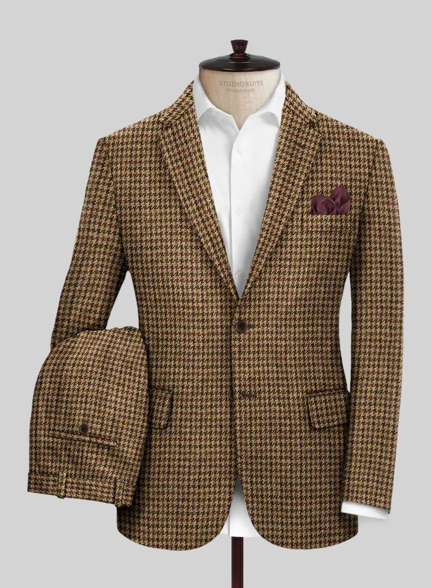 Harris Tweed Russet Houndstooth Suit