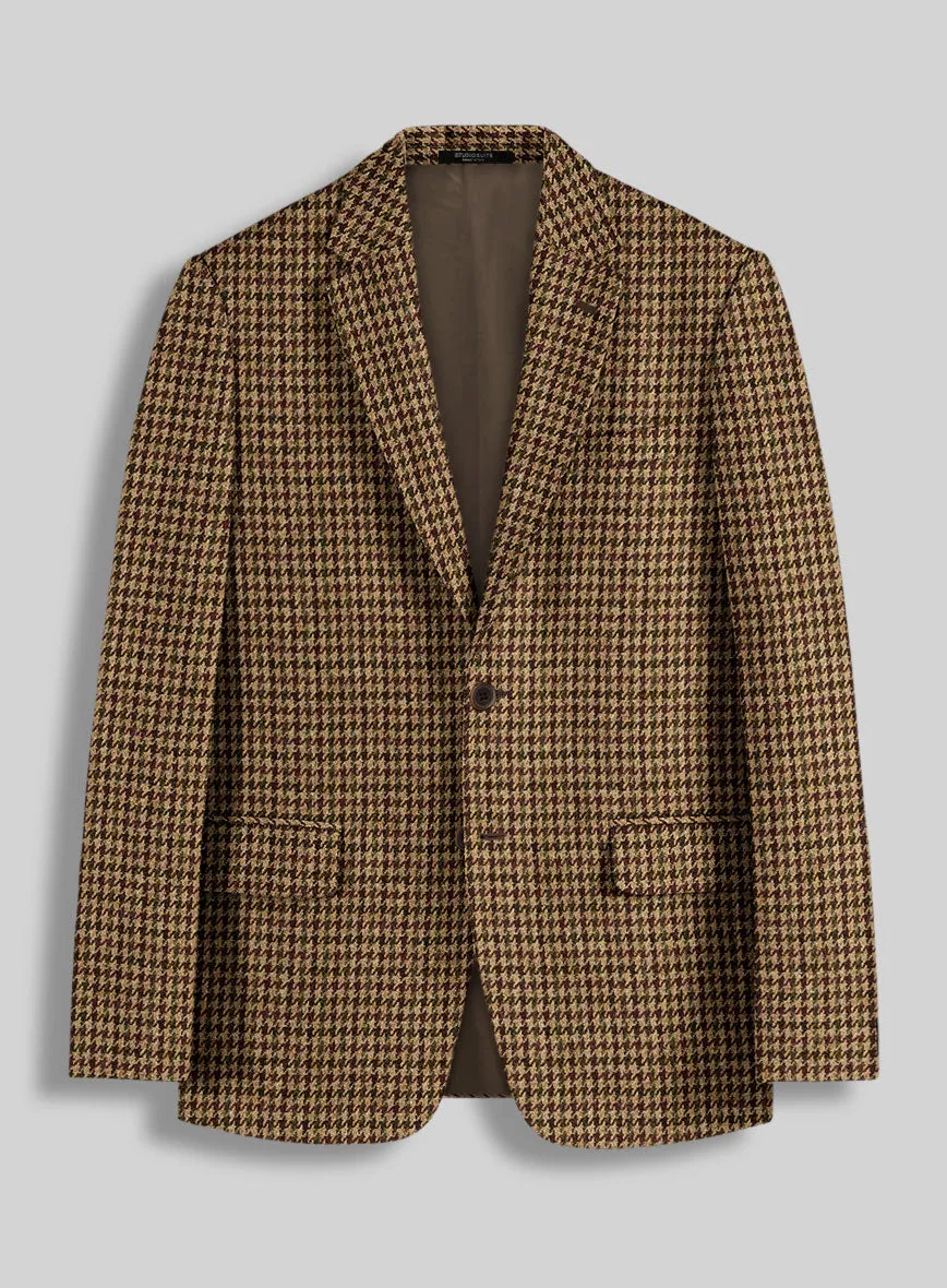 Harris Tweed Russet Houndstooth Suit