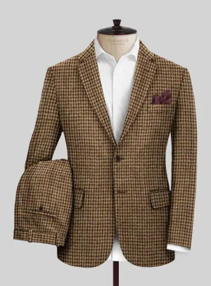 Harris Tweed Russet Houndstooth Suit