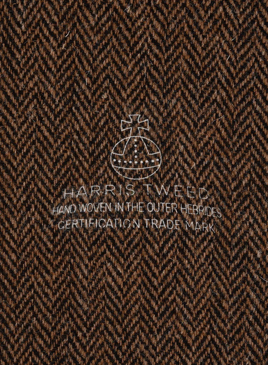 Harris Tweed Walnut Herringbone Pants