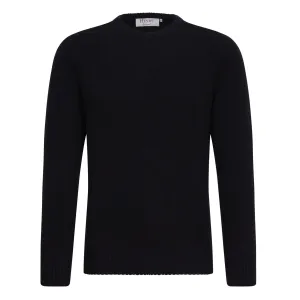 HENRY SARTORIAL Cashmere Crew Neck Knit BLACK