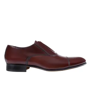 HENRY SARTORIAL Elastic Leather Oxford BURGUNDY