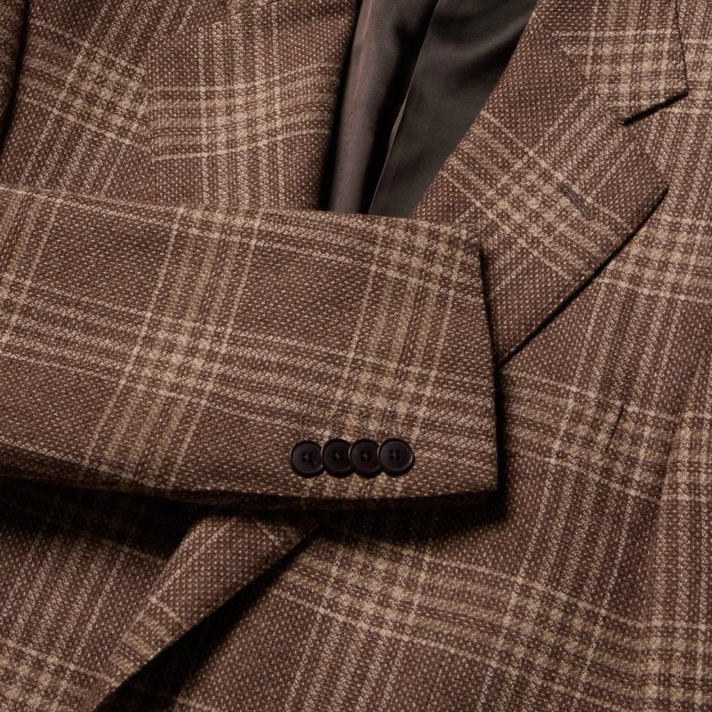 HENRY SARTORIAL HERITAGE Check Blazer BROWN CHECK REG