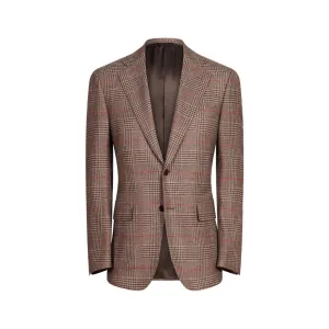 HENRY SARTORIAL HERITAGE Houndstooth Blazer BROWN REG