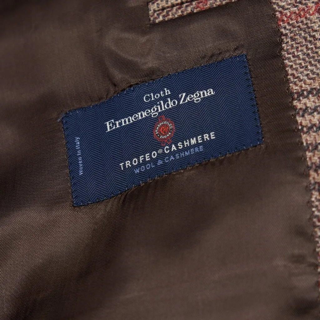 HENRY SARTORIAL HERITAGE Houndstooth Blazer BROWN REG