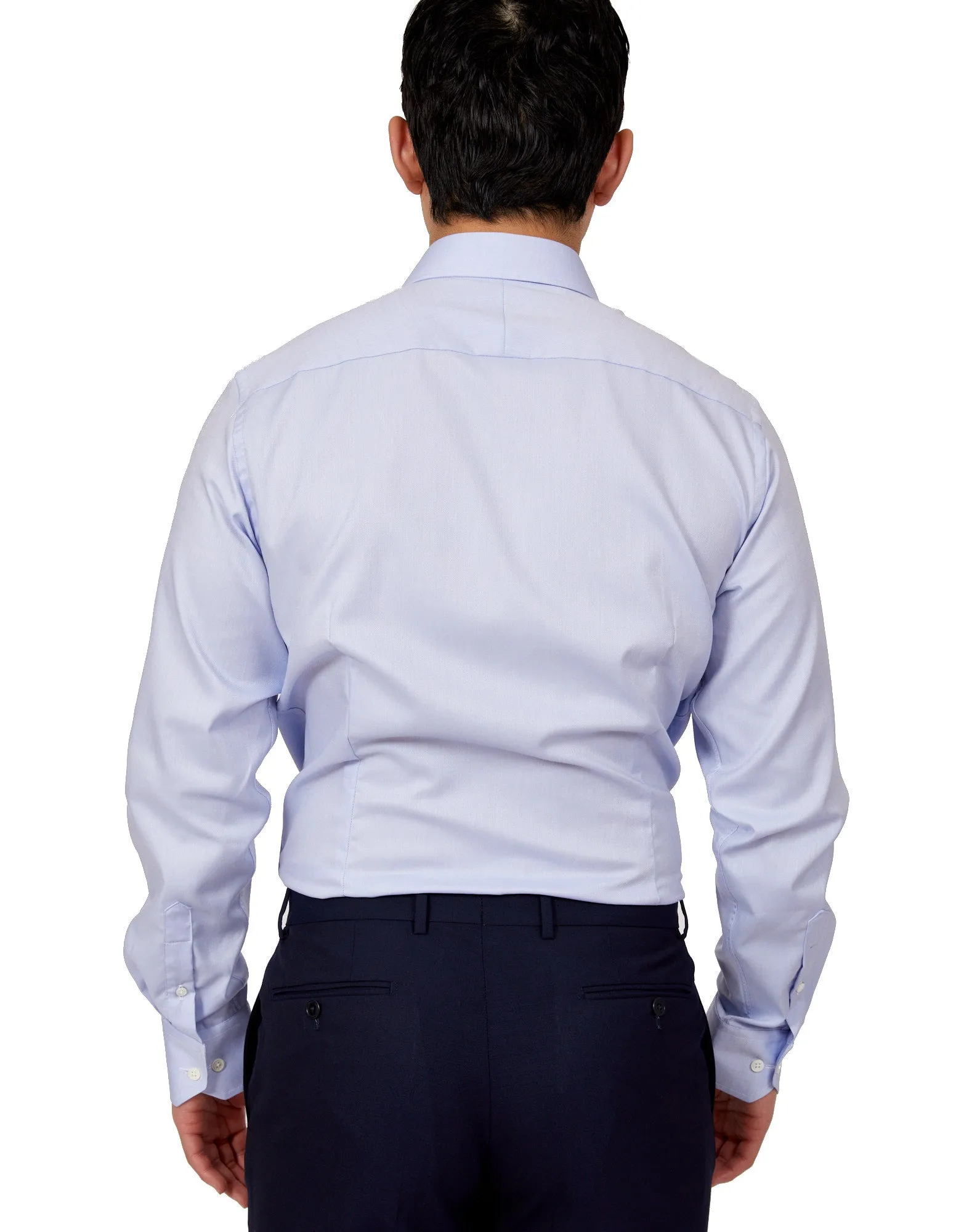 HENRY SARTORIAL Pinpoint Cotton Shirt Classic Fit BLUE