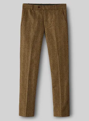 Highlander Tan Herringbone Tweed Pants