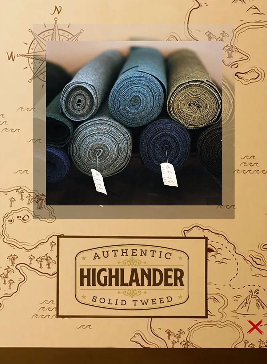 Highlander Tan Herringbone Tweed Pants