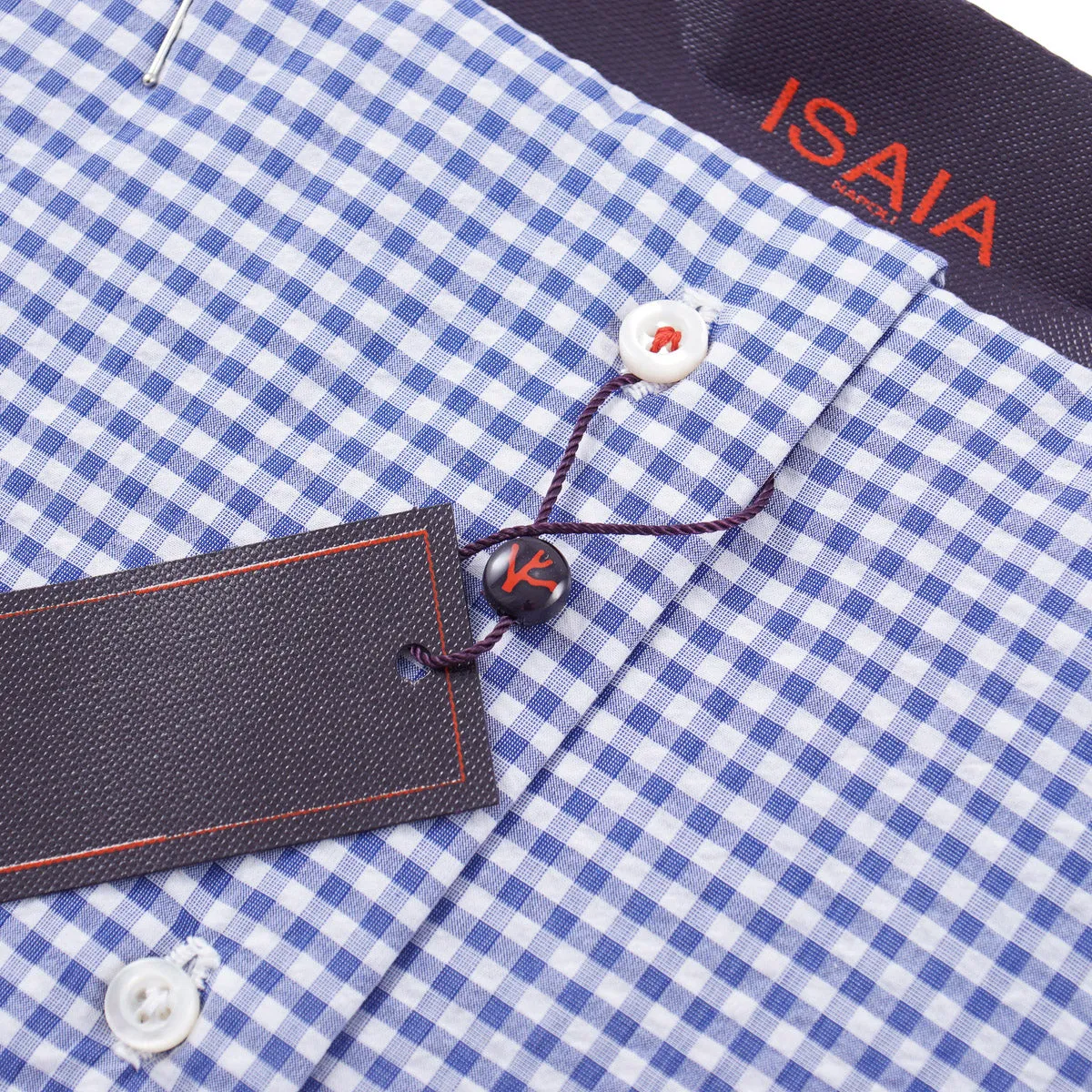 Isaia 'Mix' Tailored-Fit Cotton Shirt