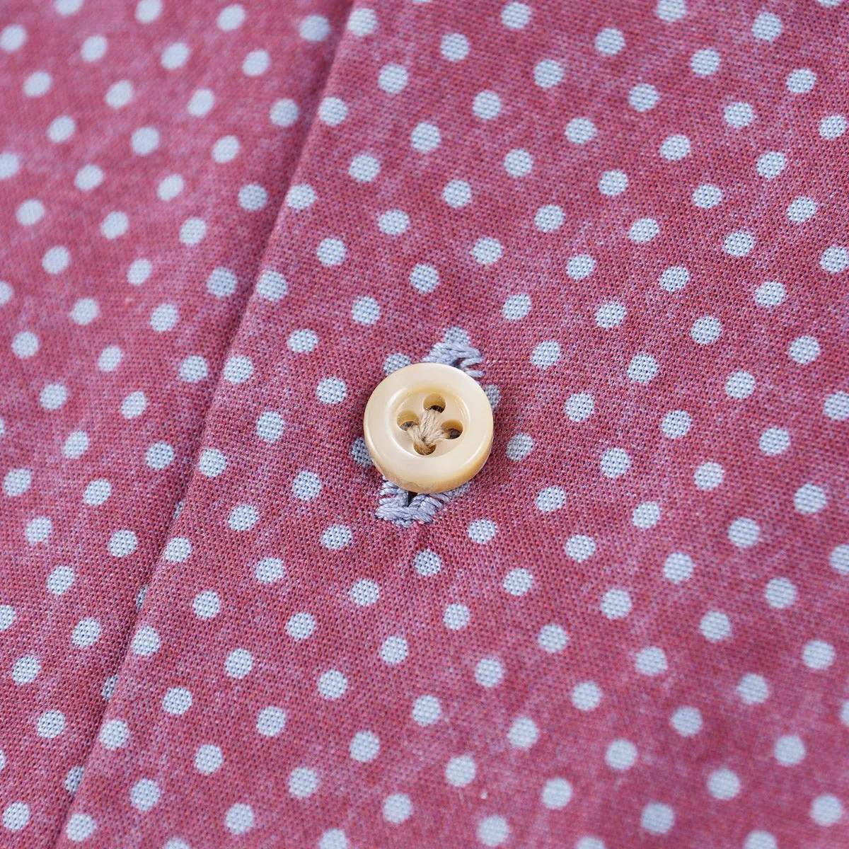 Isaia 'Mix' Tailored-Fit Cotton Shirt