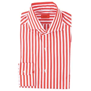 Isaia 'Mix' Tailored-Fit Cotton Shirt