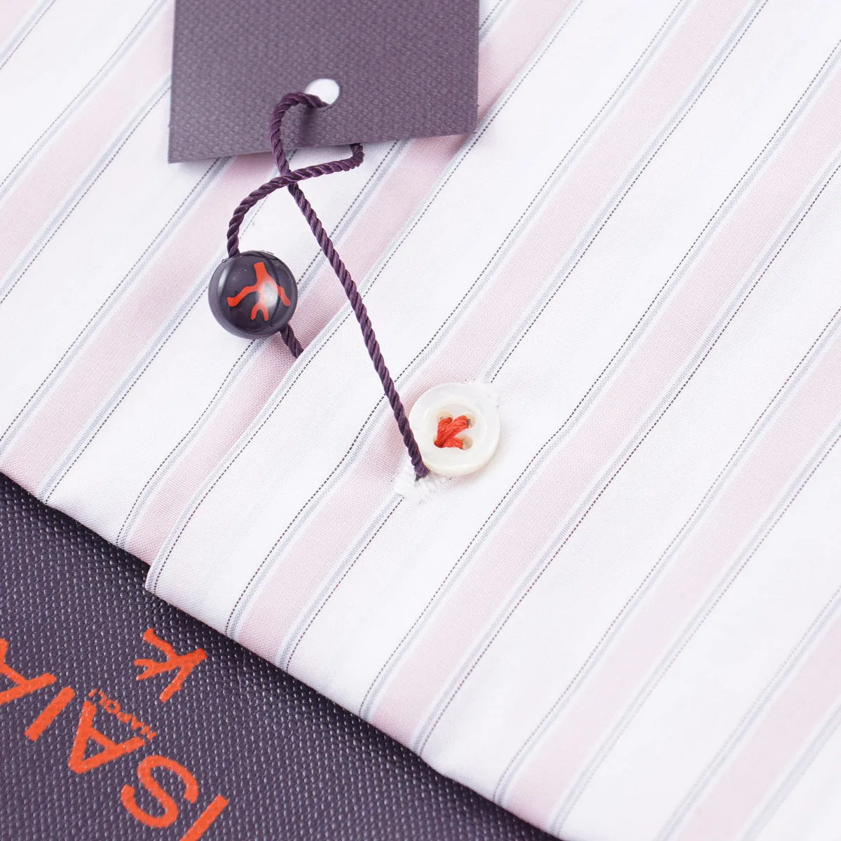Isaia 'Mix' Tailored-Fit Cotton Shirt