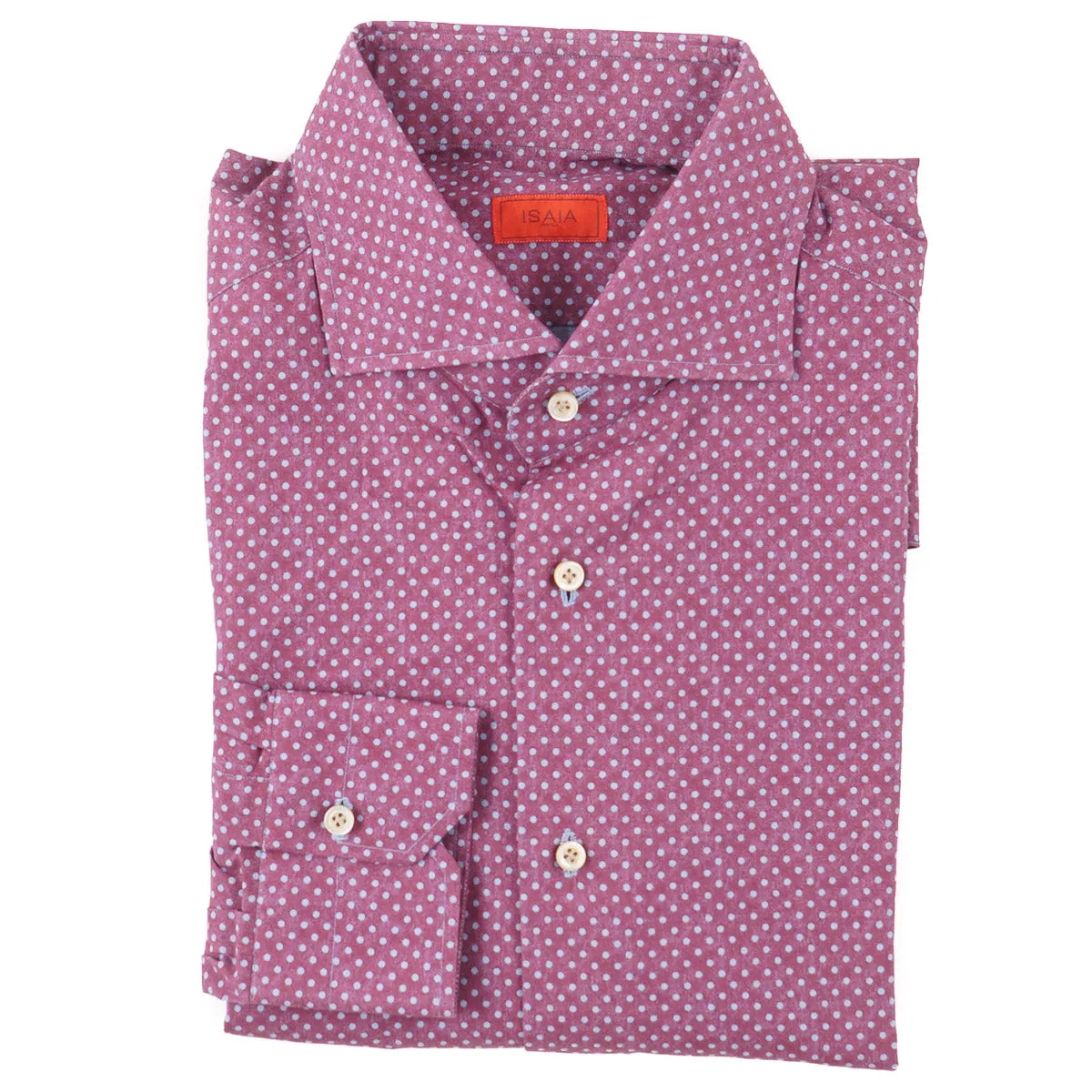 Isaia 'Mix' Tailored-Fit Cotton Shirt
