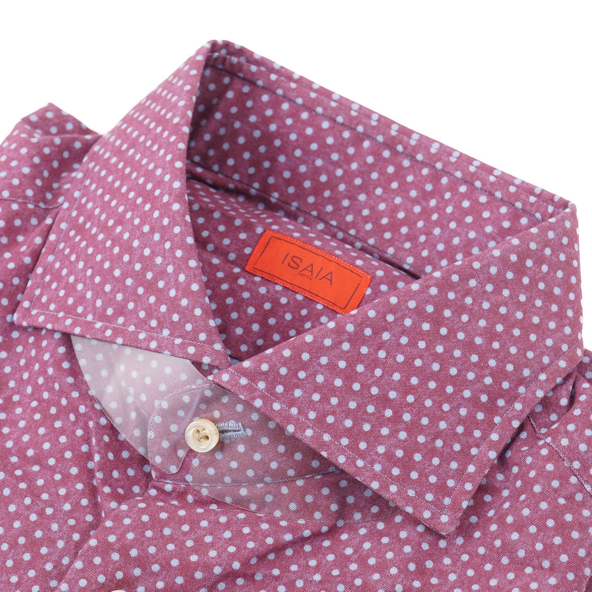 Isaia 'Mix' Tailored-Fit Cotton Shirt
