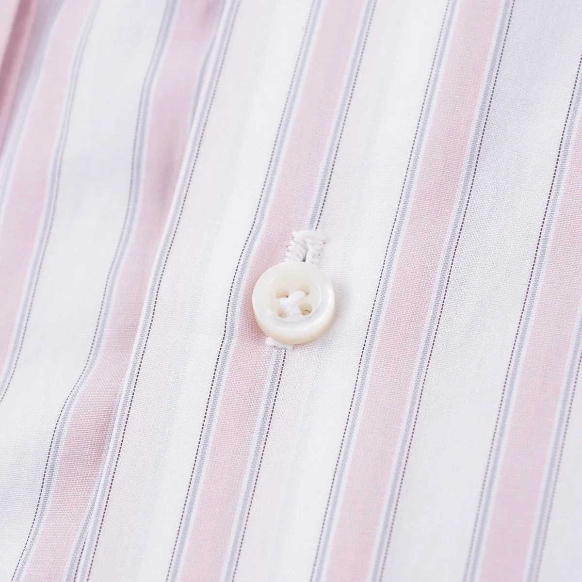 Isaia 'Mix' Tailored-Fit Cotton Shirt