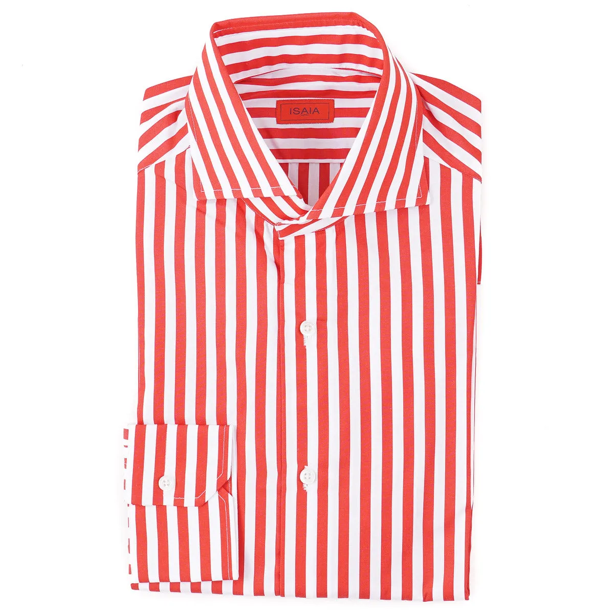Isaia 'Mix' Tailored-Fit Cotton Shirt