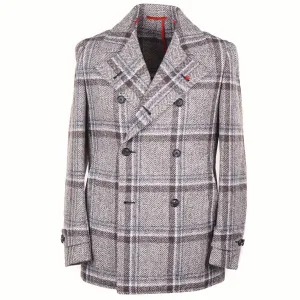 Isaia Soft-Woven Wool Peacoat