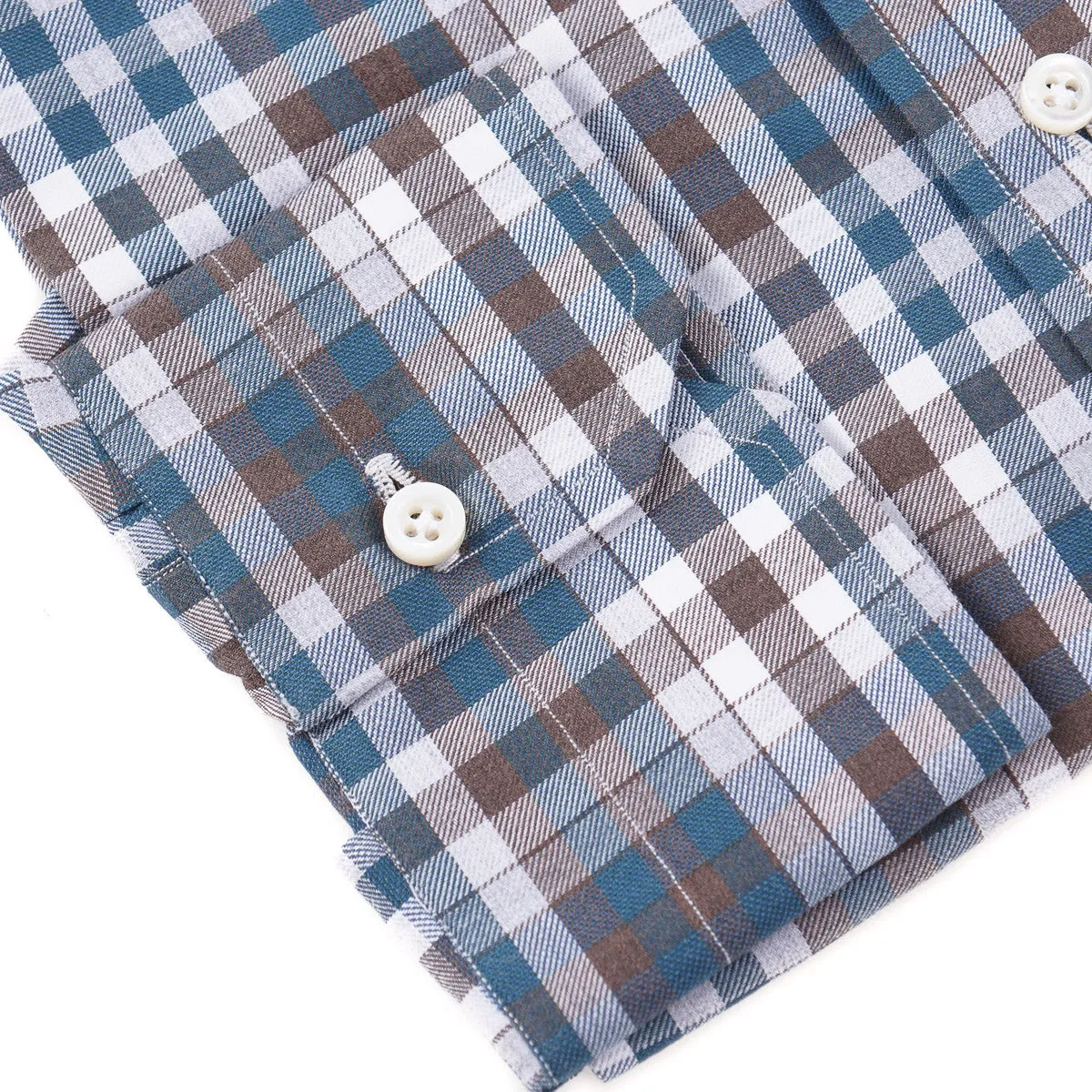 Isaia Tailored-Fit 'Mix' Cotton Shirt