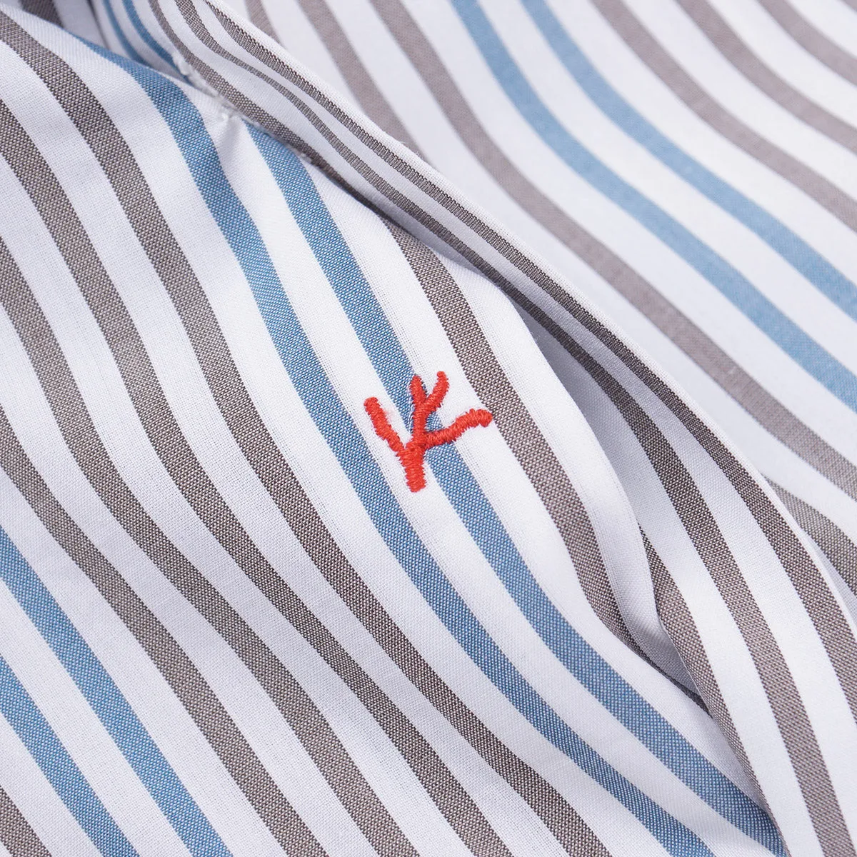 Isaia Tailored-Fit 'Mix' Cotton Shirt