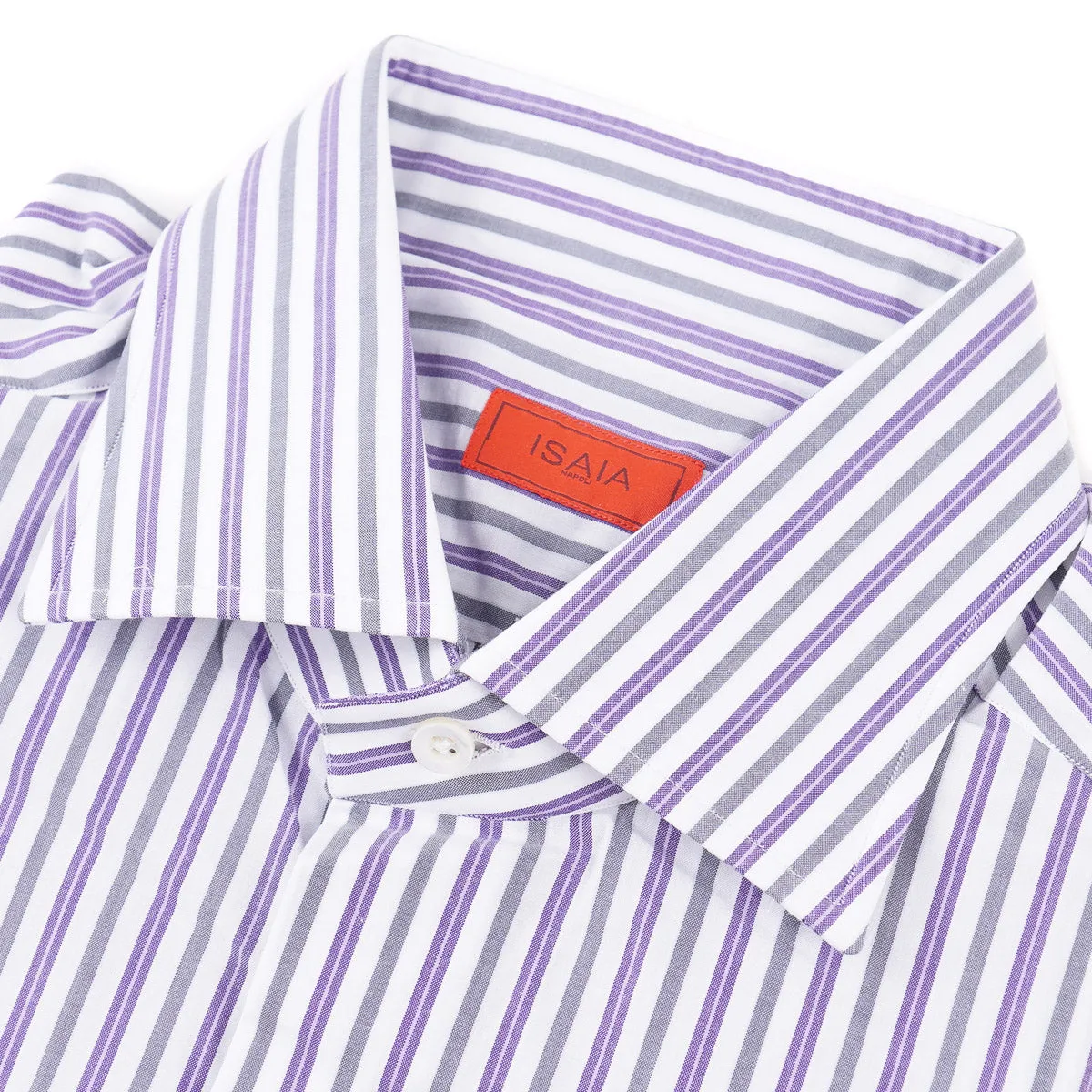 Isaia Tailored-Fit 'Mix' Cotton Shirt