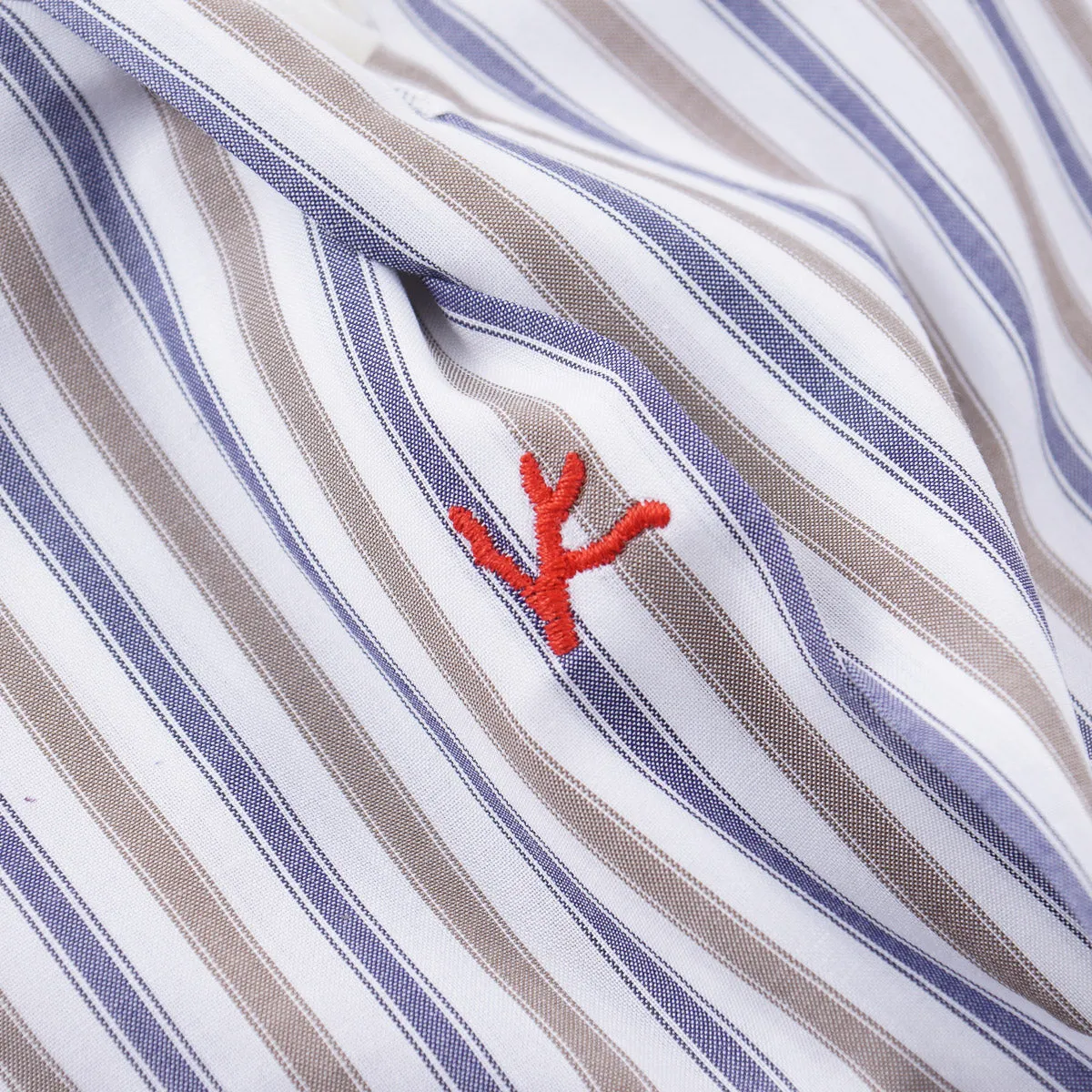 Isaia Tailored-Fit 'Mix' Cotton Shirt